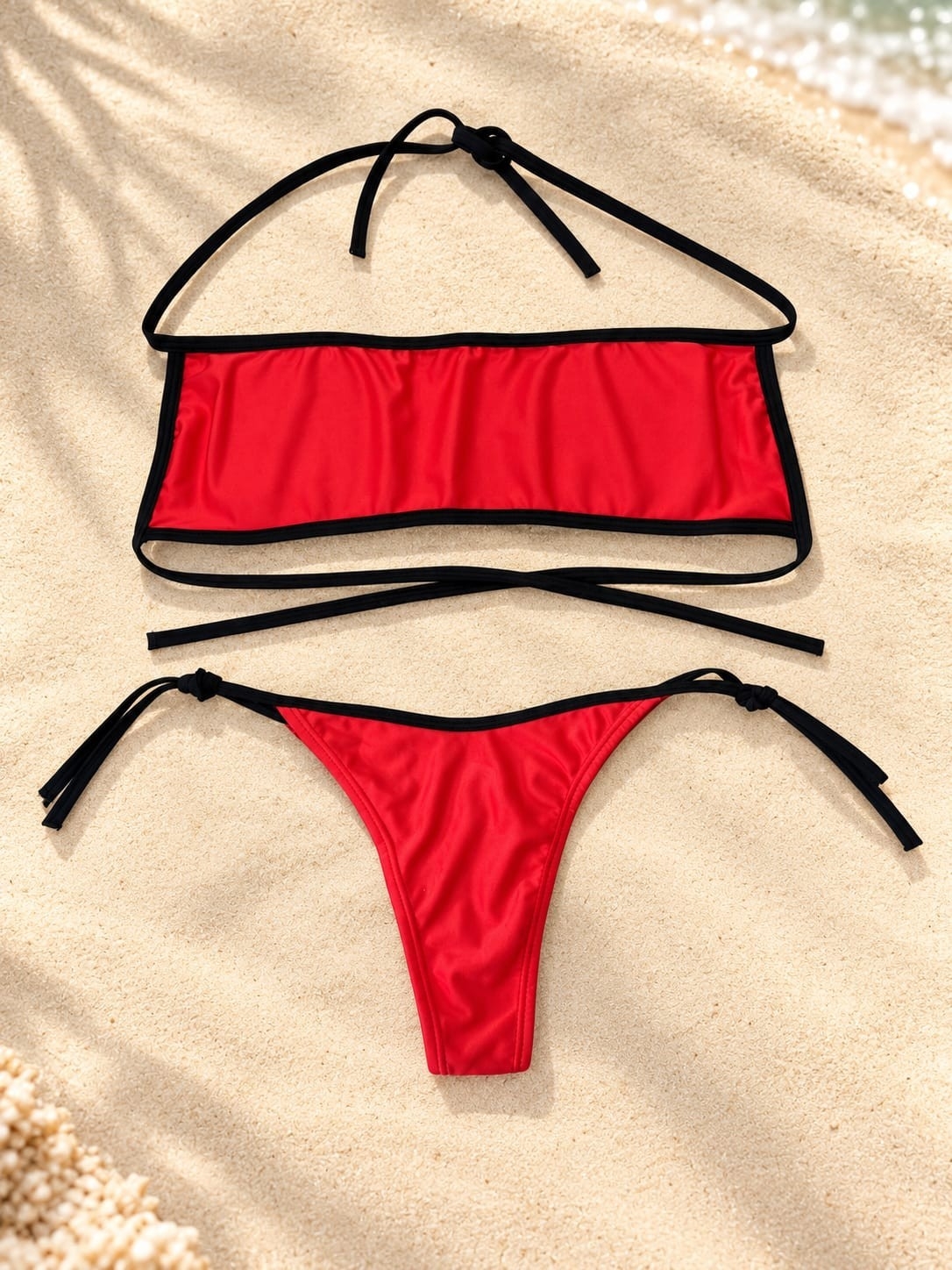 (art:bkd11)bikini Bandoo 2 Piezas C/less para Atar (darwin Intimate) - Imagen 8
