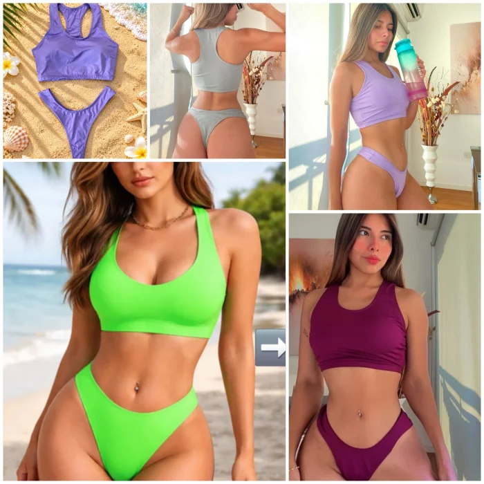 (art:bkd10)bikini 2 Piezas Top C/less "v" (darwin Intimate)