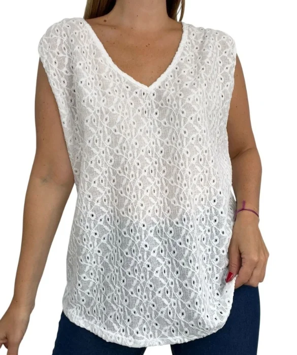 Musculosa Liz Broderin