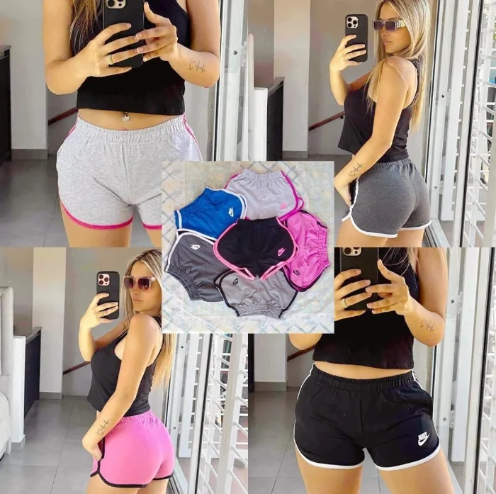 Curva de 5 Shorts Deportivos de Dama