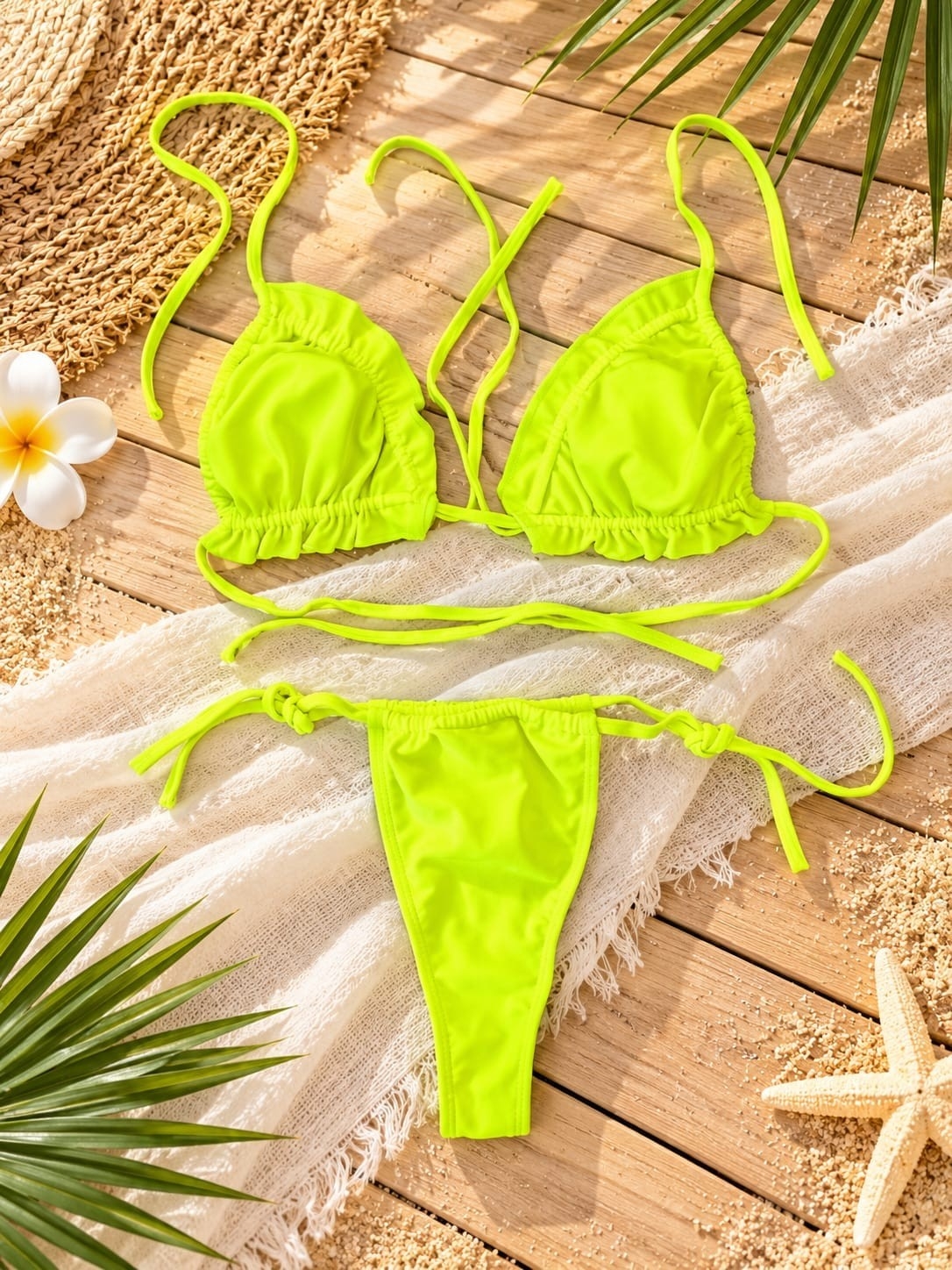 (art:bkd9)bikini Triangulo 2 Piezas C/less para Atar (darwin Intimate) - Imagen 8