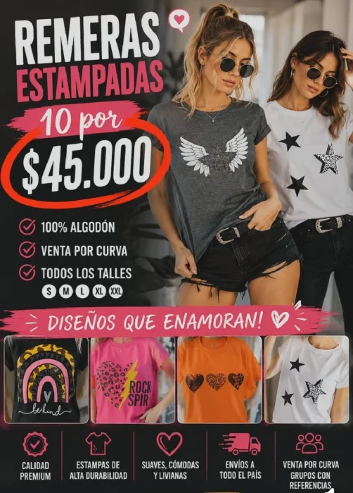 Remeras de Algodon