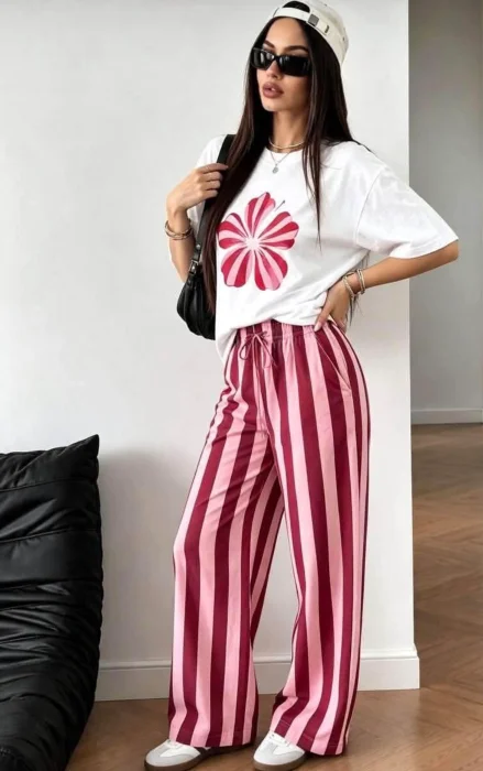 Conjunto Rayado Mujer