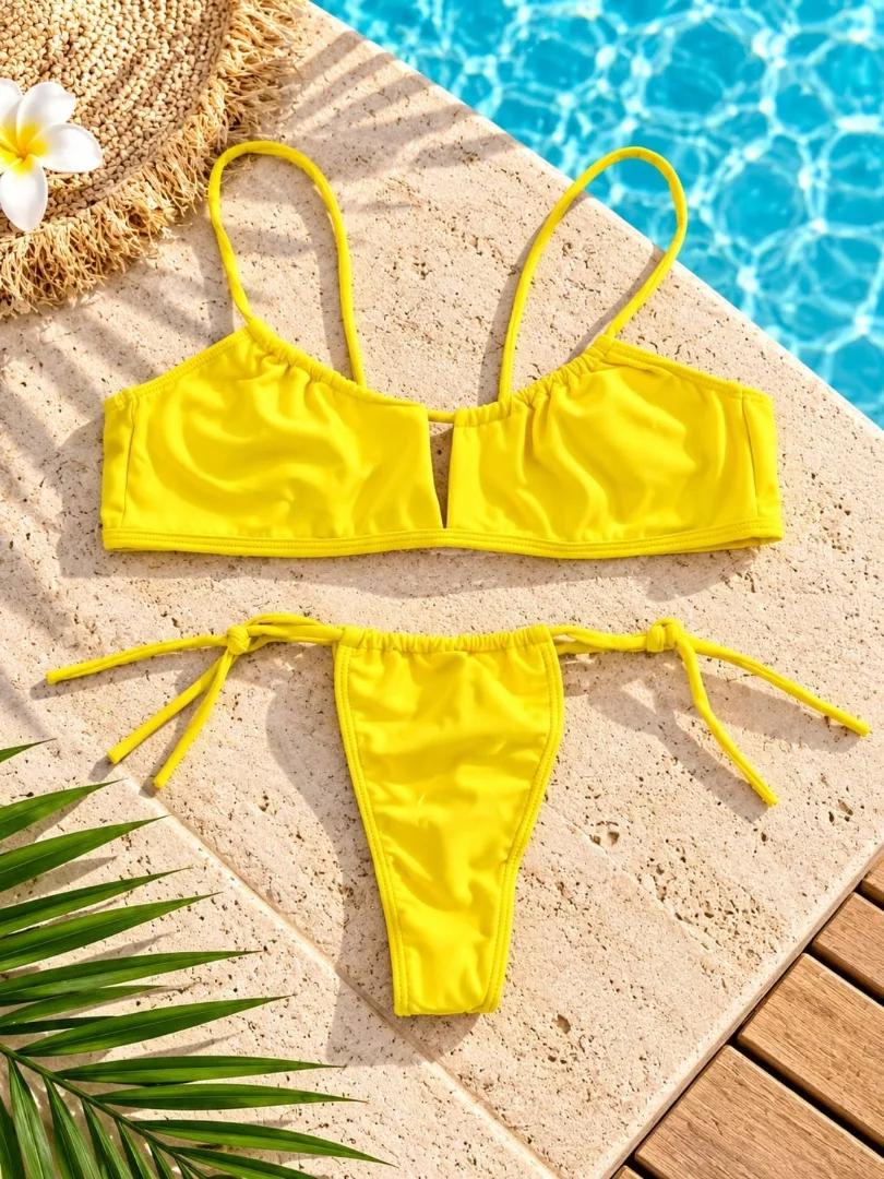 (art:bkd3)bikini 2 Piezas Top C/less para Atar (darwin Intimate) - Imagen 9