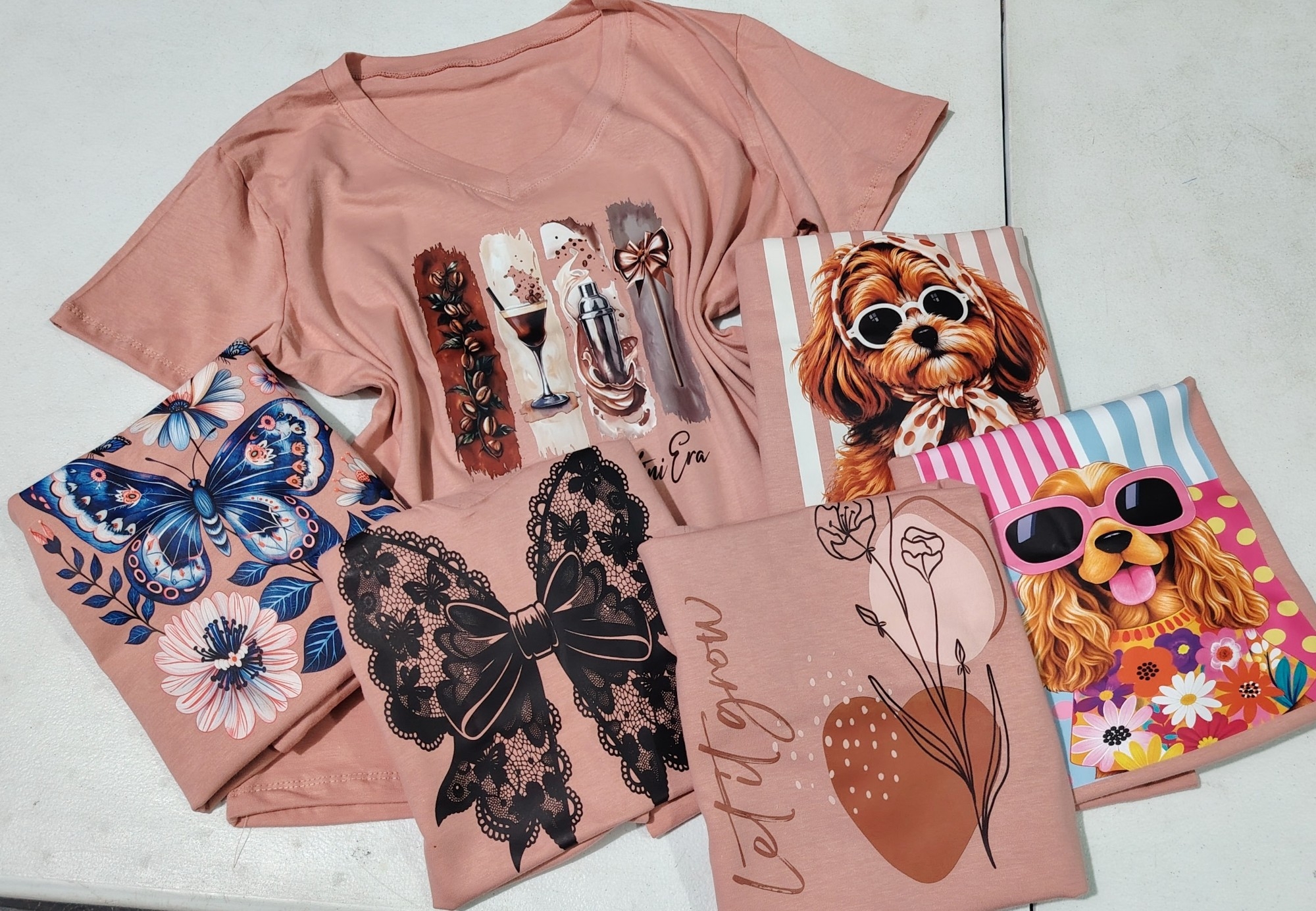 Remera con Cuello V (algodón) - Imagen 3
