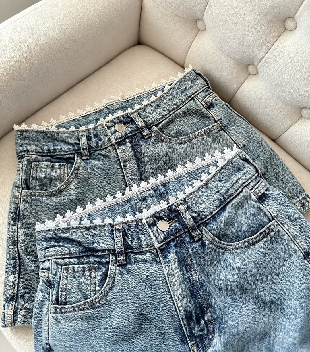 Shorts Pollera Puntilla Tendencia - Imagen 2