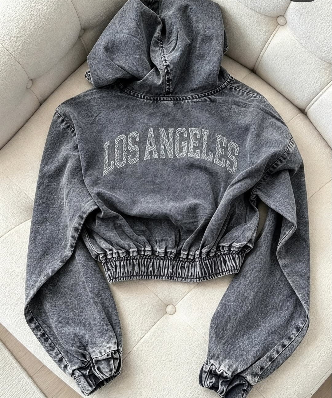 Nuevo Buzo Jeans con Stras - Imagen 2