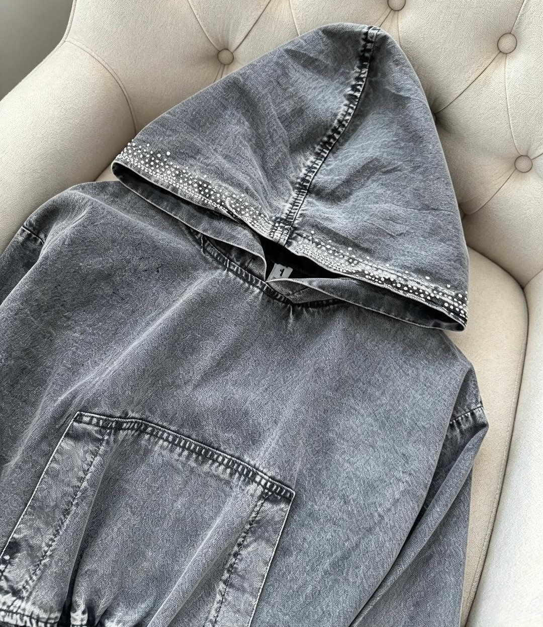 Nuevo Buzo Jeans con Stras - Imagen 3