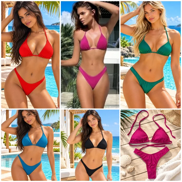 (art:bkd2)bikini Triangulo 2 Piezas C/less "v" (darwin Intimate)