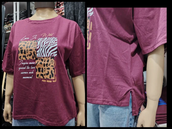 Remera con Tajo de (algodón)