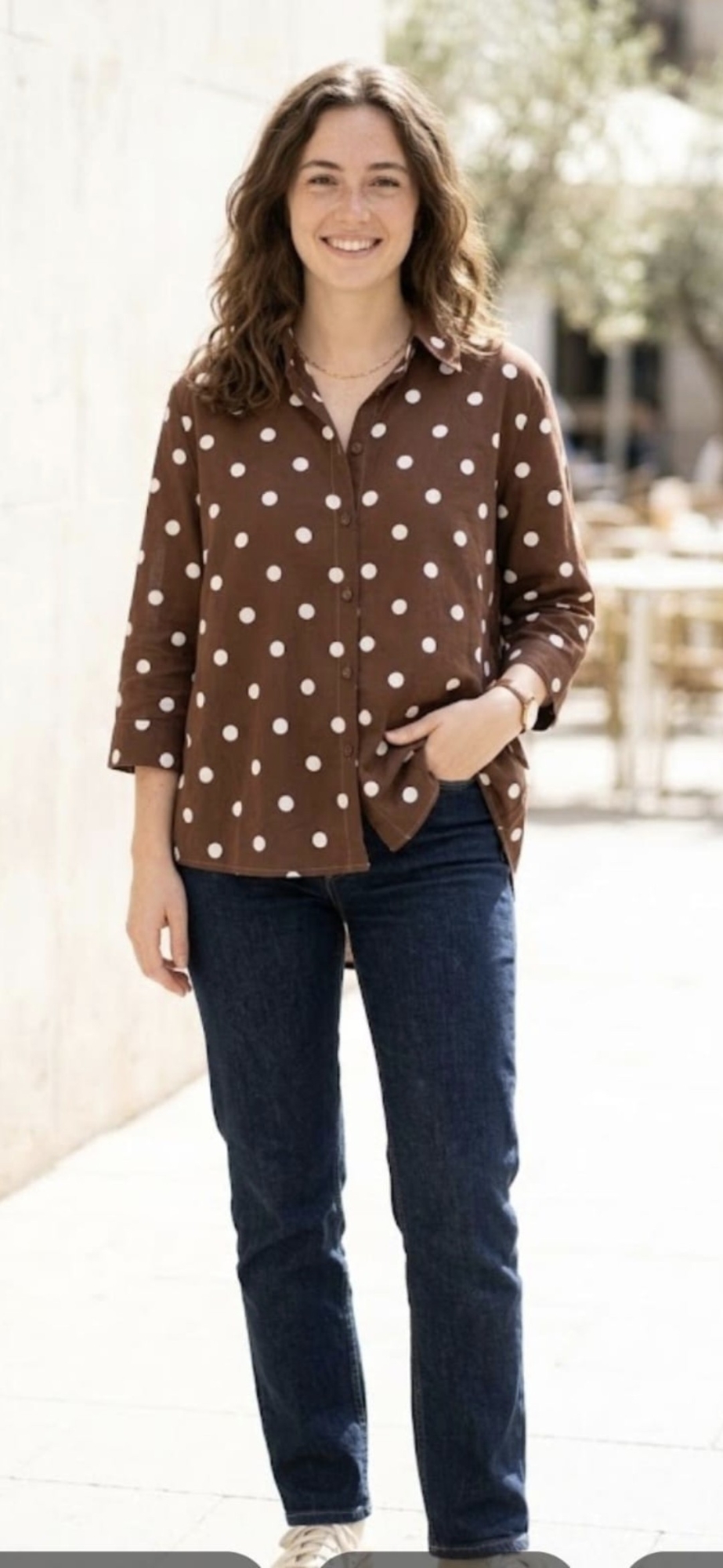 Camisa Lunares Manga 3/4 - Imagen 4