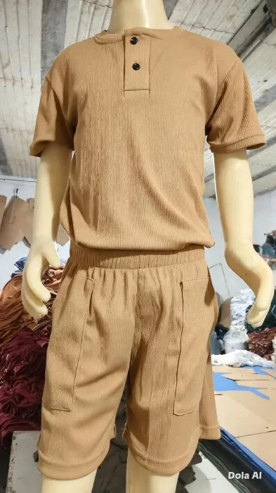 Conjunto Wafle de Niño Talles Reales con Carterita