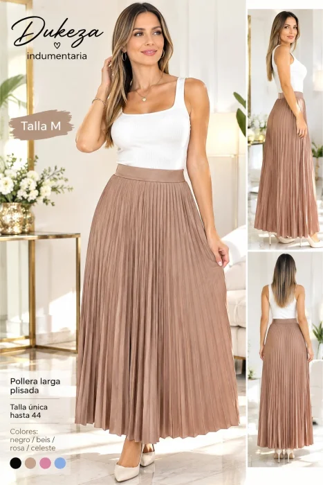 Pollera Plisadas Largas