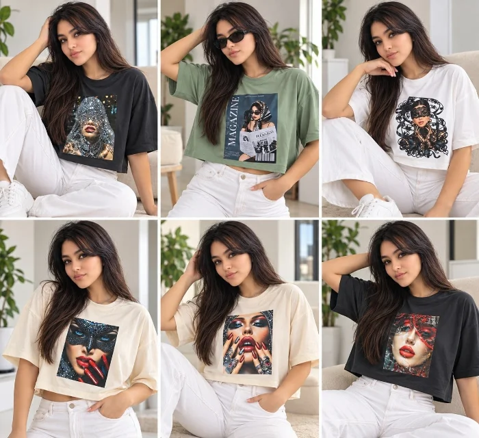 Pack de 3 Crop Top Oversize Estampado Modal Soft


talle Unico- Cede del Talle 2 al