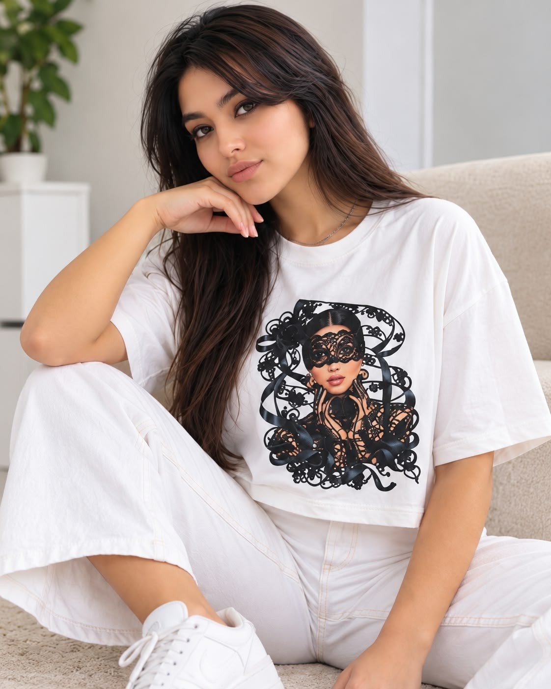 Pack de 3 Crop Top Oversize Estampado Modal Soft


talle Unico- Cede del Talle 2 al - Imagen 8