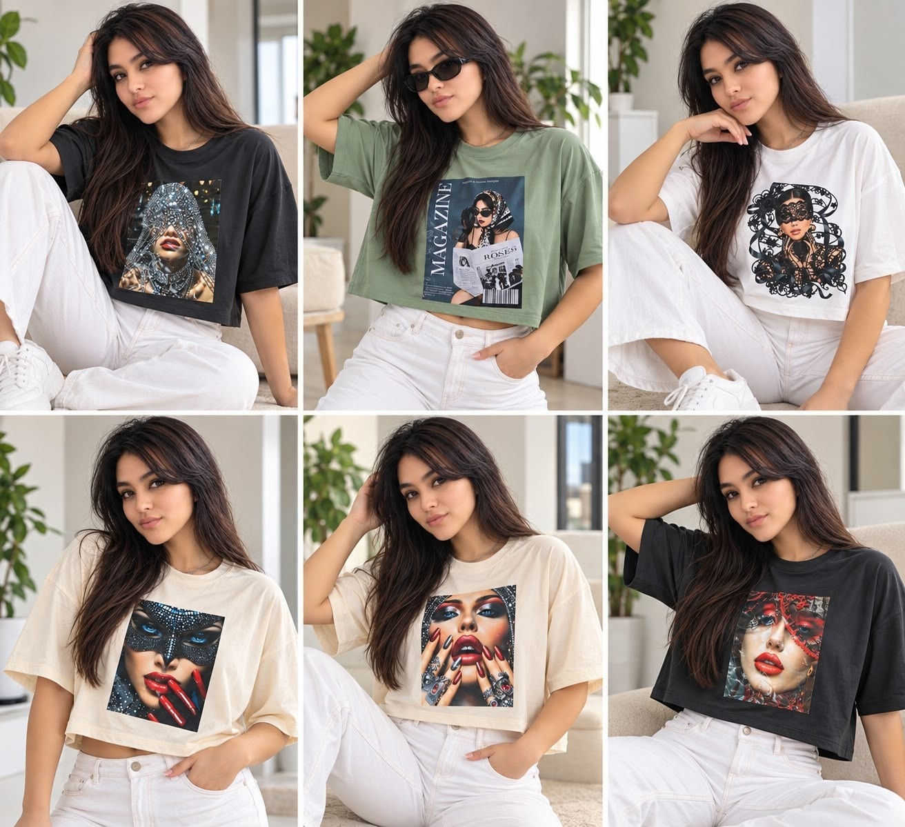 Pack de 3 Crop Top Oversize Estampado Modal Soft


talle Unico- Cede del Talle 2 al 6 - Imagen 6