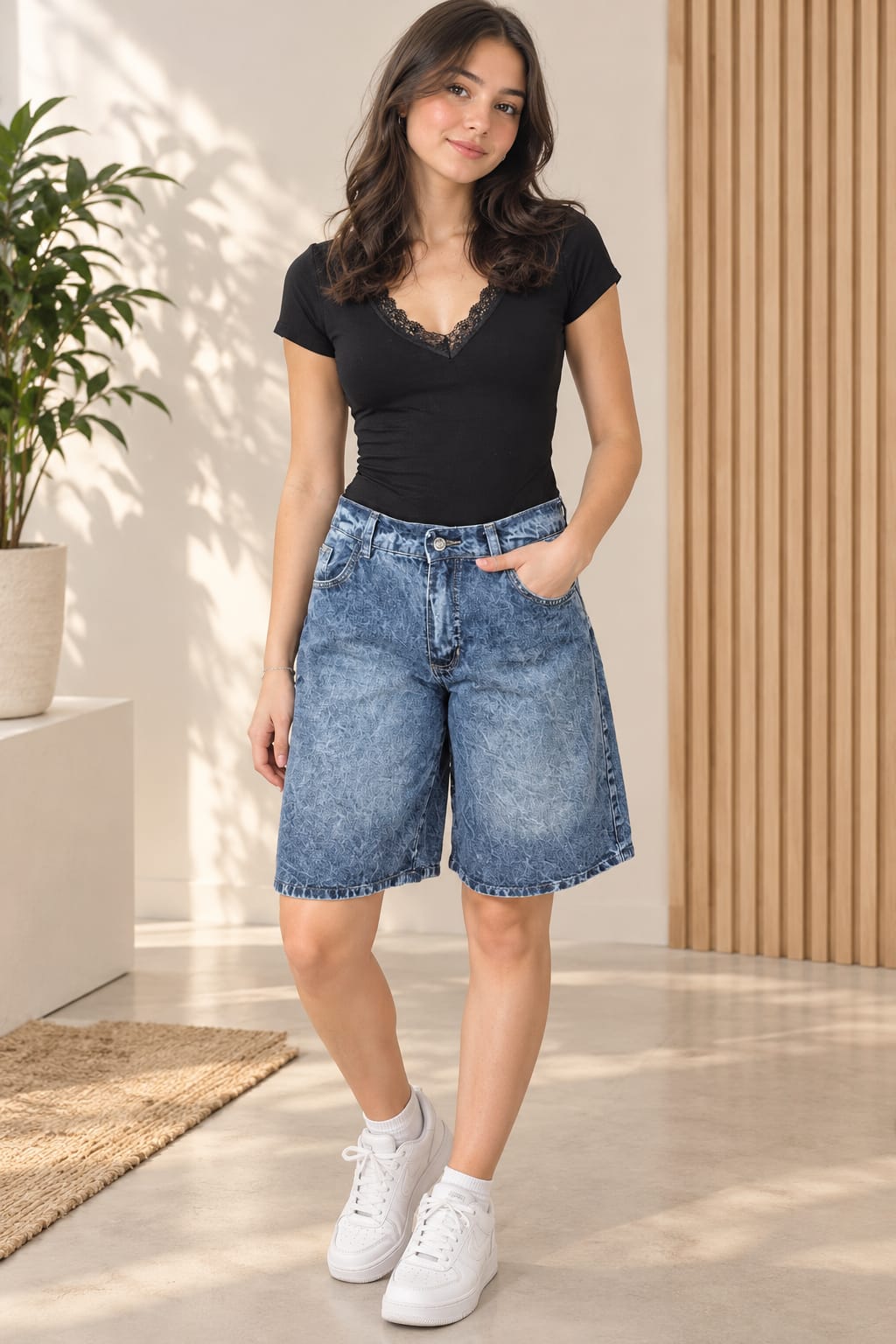 Bermuda Baggy Rígida Mujer Exo Localizada Tendencia - 66.4%20BERMUDA%20BAGGY%20RIGIDA%20EXO.jpeg