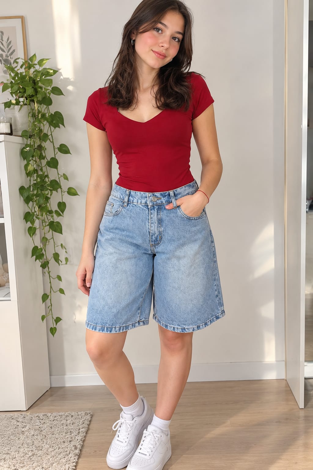 Bermuda Baggy Rígida Mujer Exo Localizada Tendencia - 66.6%20BERMUDA%20BAGGY%20RIGIDA%20EXO.jpeg