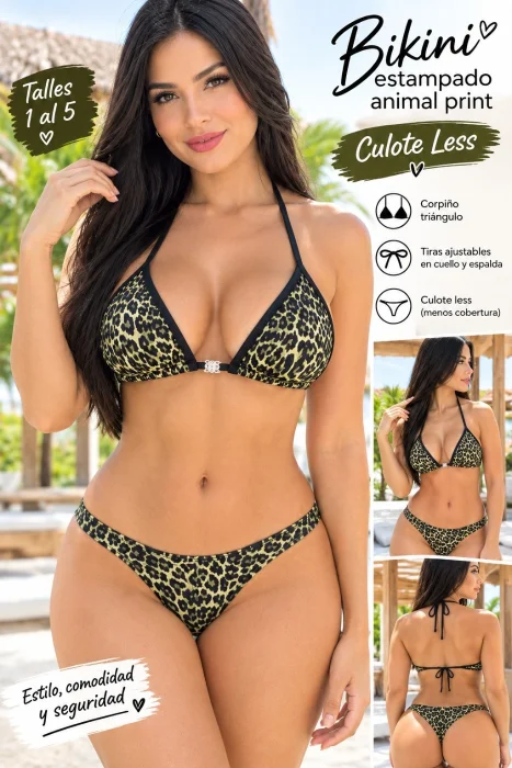 Bikini Culotte Lees Animal Print