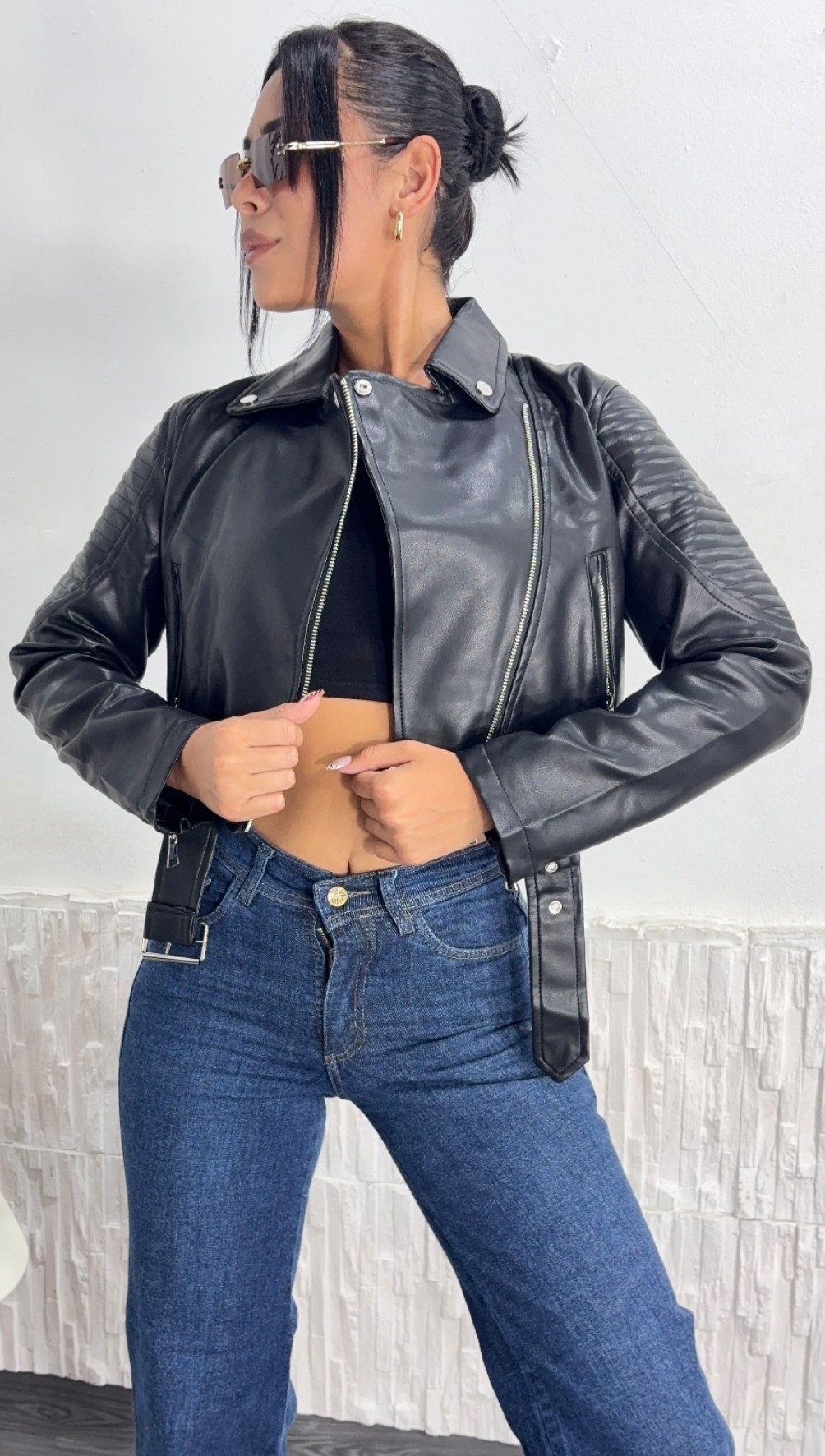 Chaqueta Ecocuero Importado - Imagen 2
