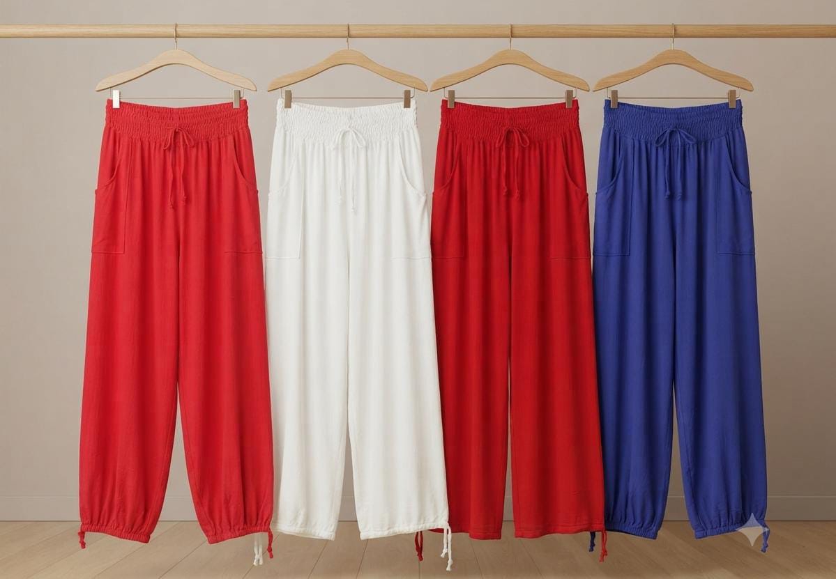 Pantalón Lienso Cintura Ancha 10374 - Imagen 2