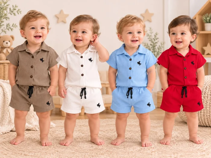 Conjunto Camisa y Short Hawaii T.(1 al 5) Kayito Babies