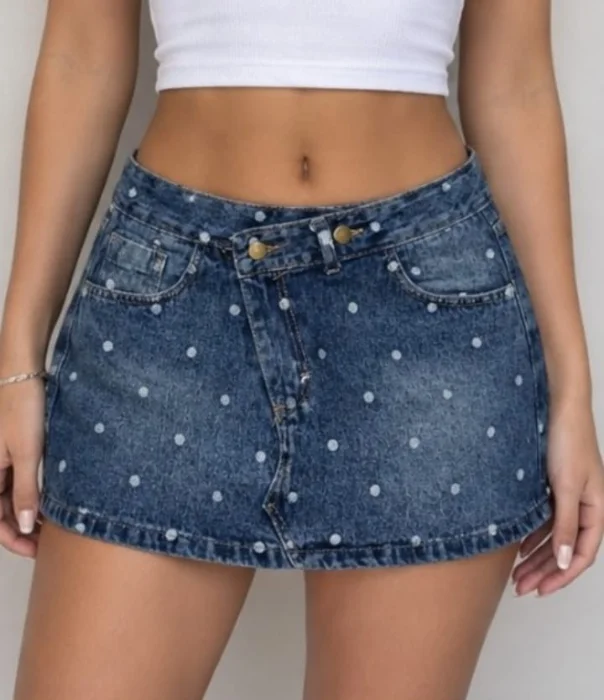 Short Pollera  con Lunares