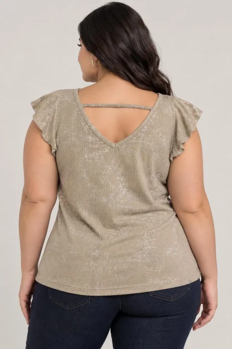 Remera con Volado Morley Foil