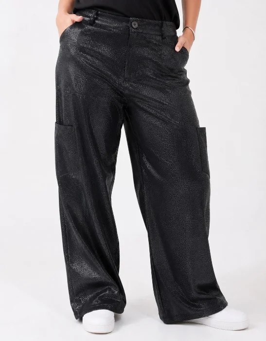 Pantalón Baggy Engomado Croco