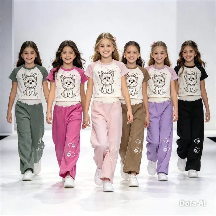 Conjunto de Nena  Tela Morley Disel