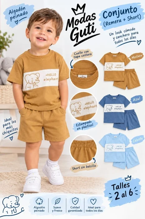 Conjunto de Bebé  Algodón