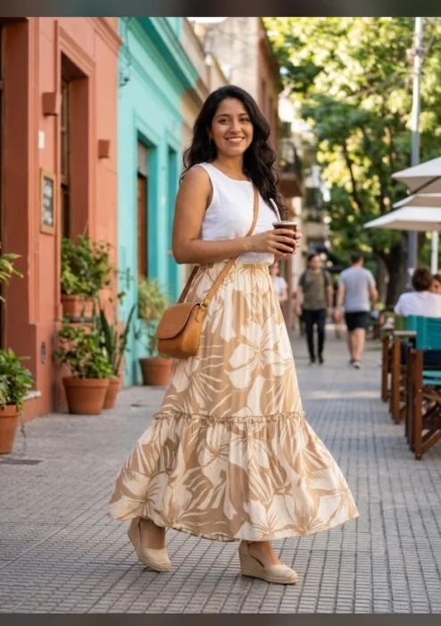 Pollera de Lino