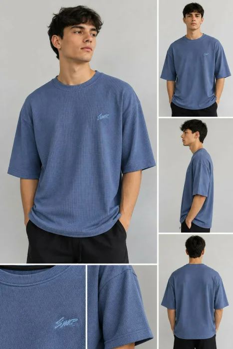 Remera Oversize Wafle