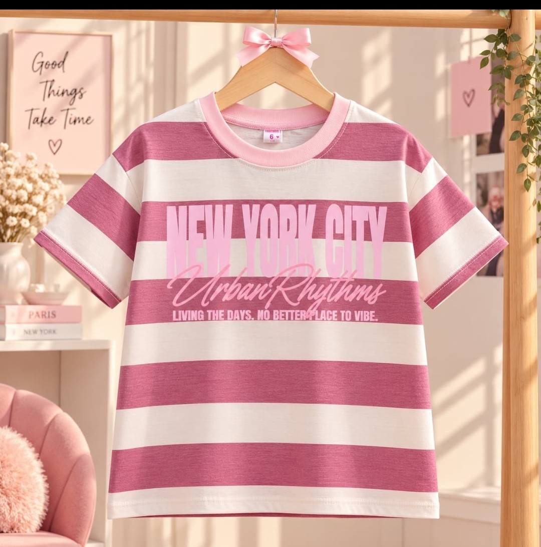 Remera Rayada de Nena New York - Imagen 2