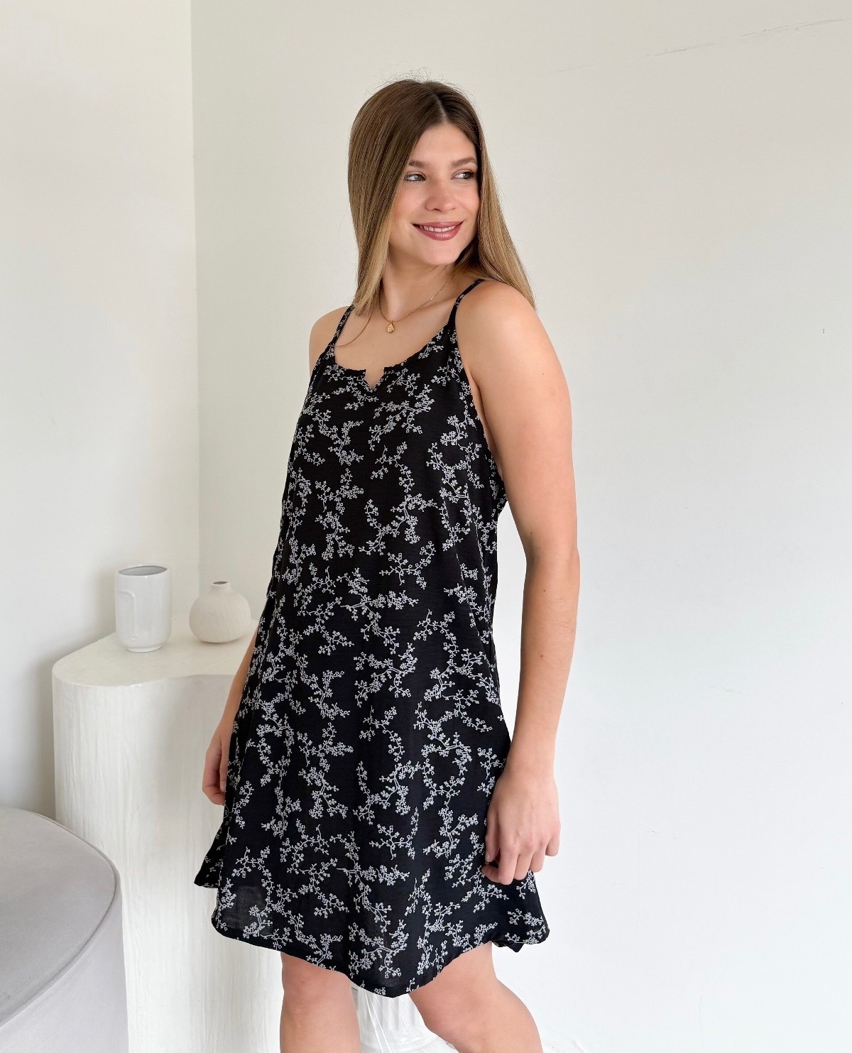 Vestido Fibrana Estampada - Imagen 2