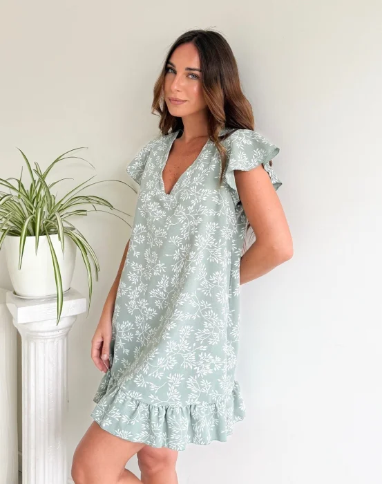 Vestido Lino Estampado