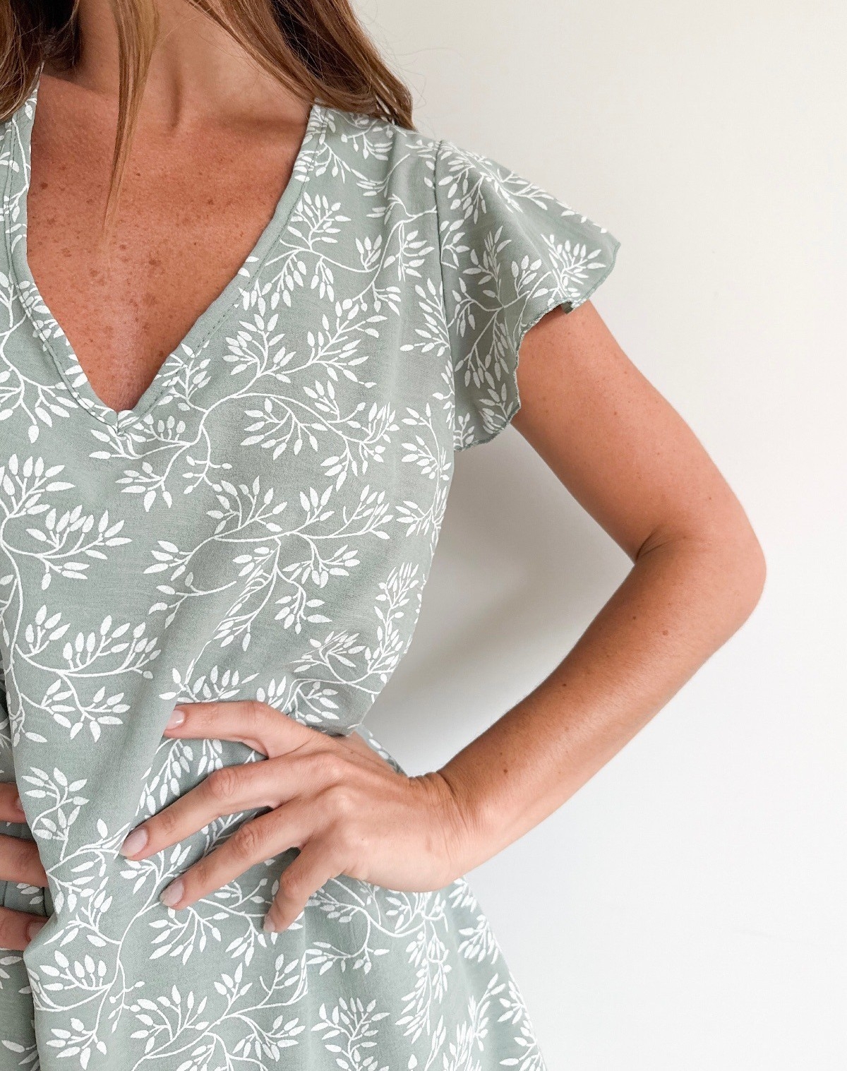Vestido Lino Estampado - Imagen 3