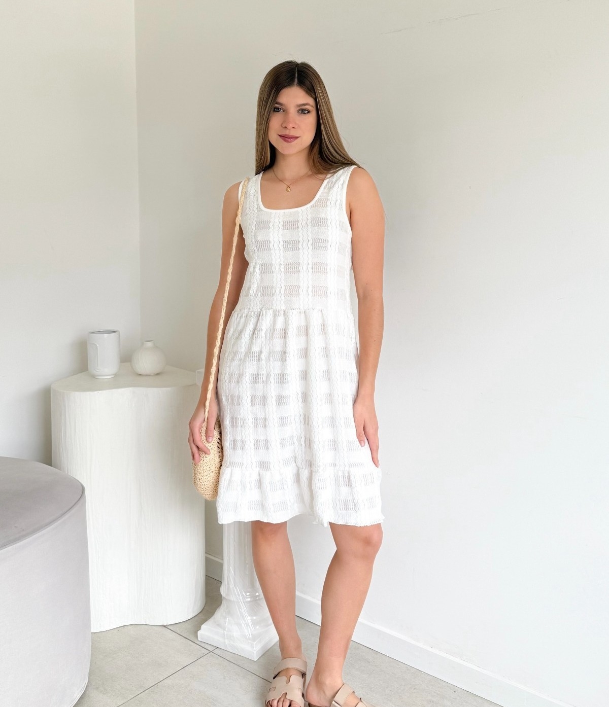 Vestido Crep Texturizado - Imagen 3
