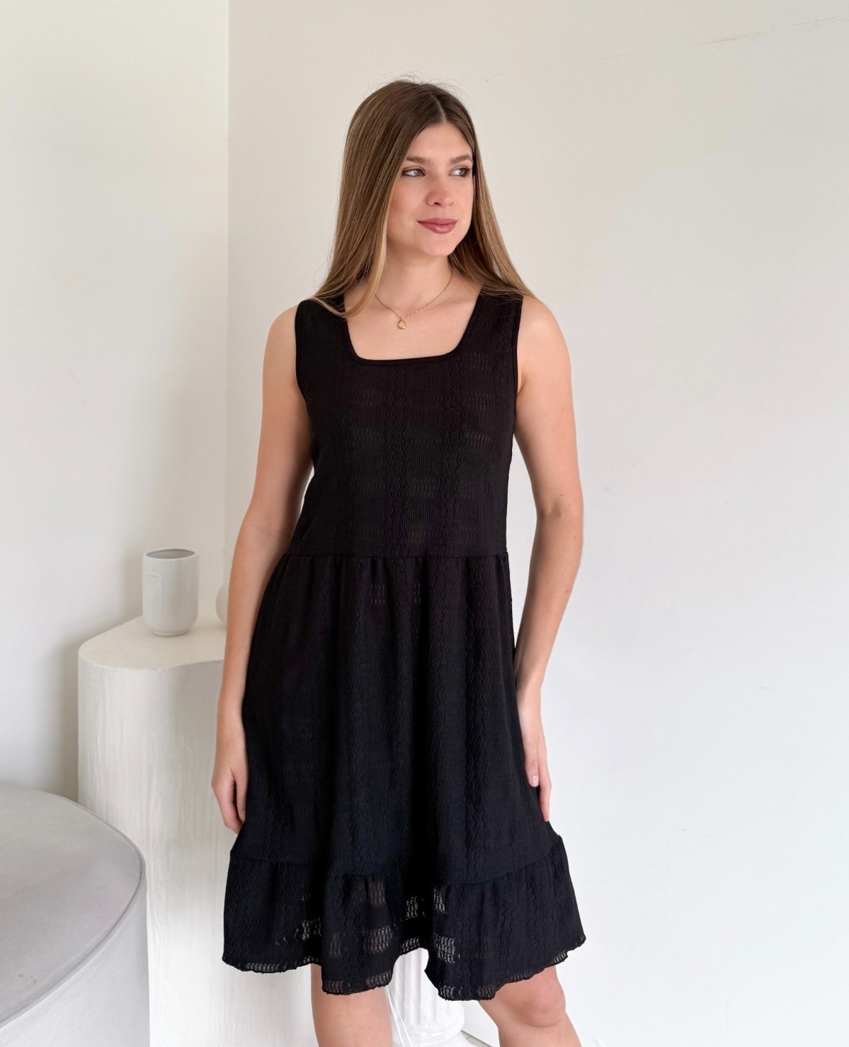 Vestido Crep Texturizado - Imagen 4