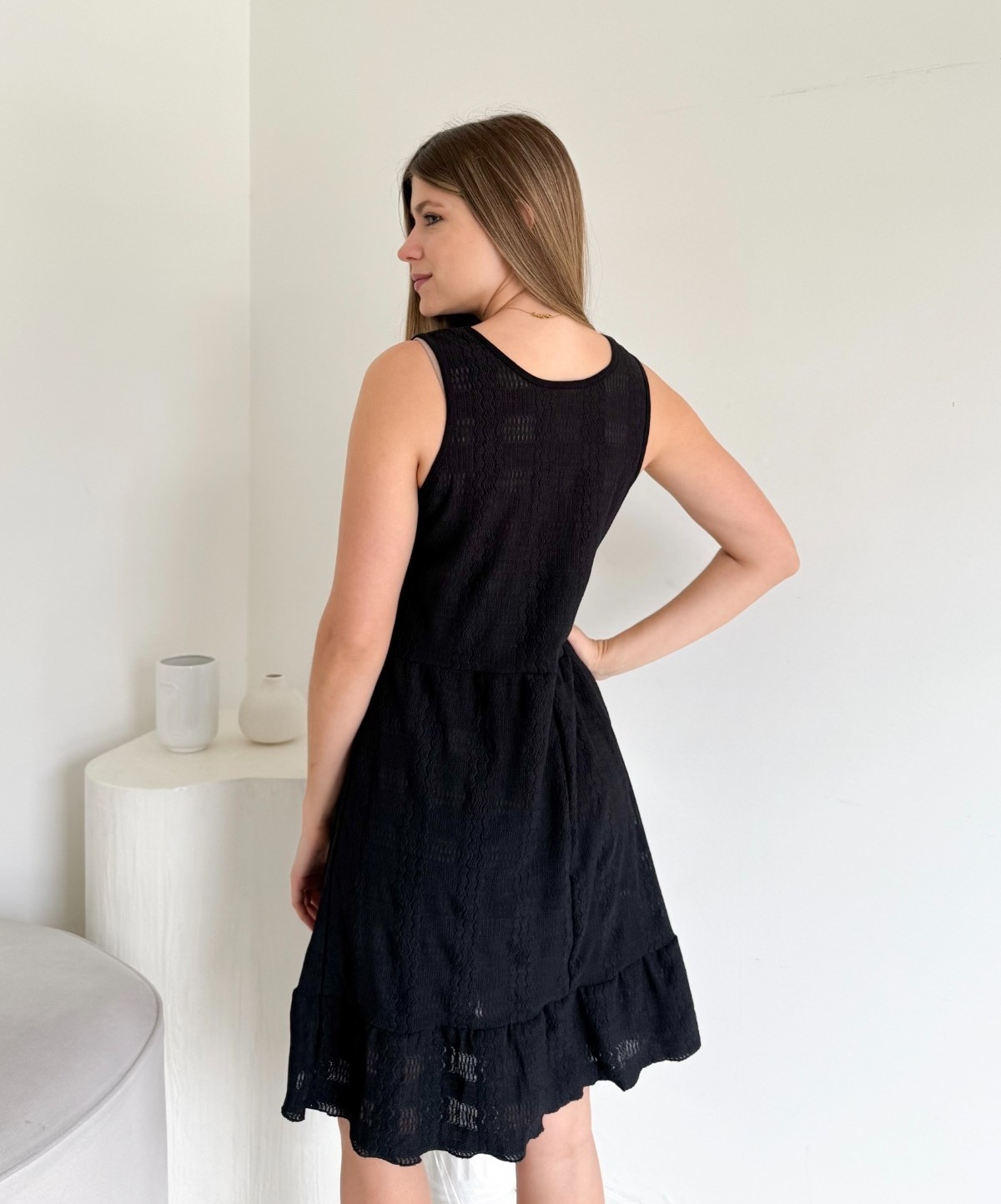 Vestido Crep Texturizado - Imagen 5