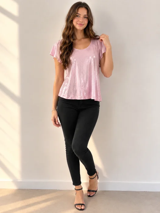 Blusa con Volados (foil)