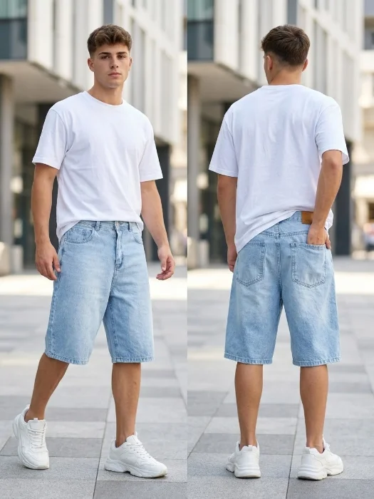 Bermuda Baggy Oxido Claro