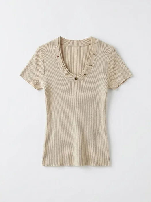 Remera de Morley con Piedras Importada