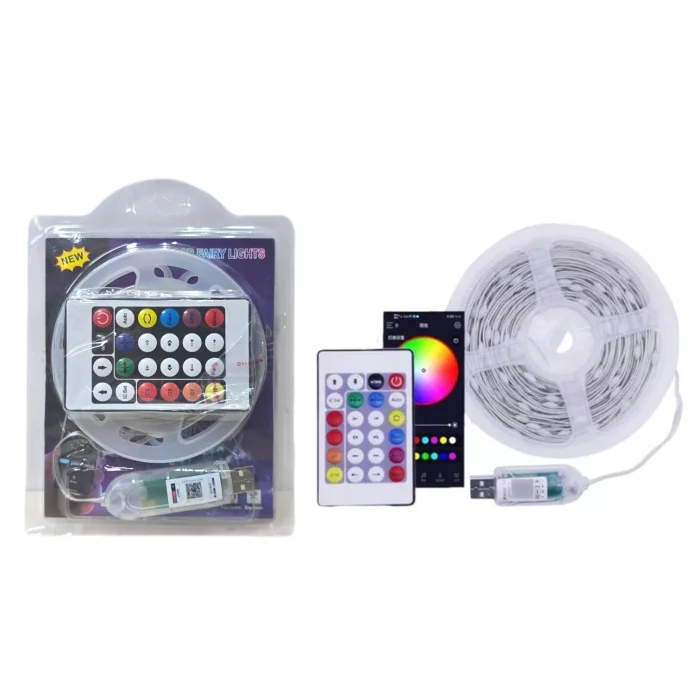 Tira de Led Rgb Ritmica C/bluetooth 5mts (ks-1187)