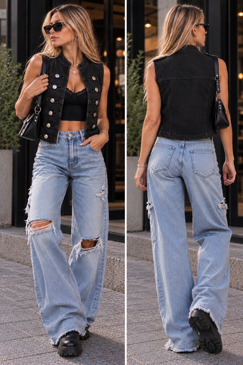 Chaleco Napoleón Jeans - Imagen 2