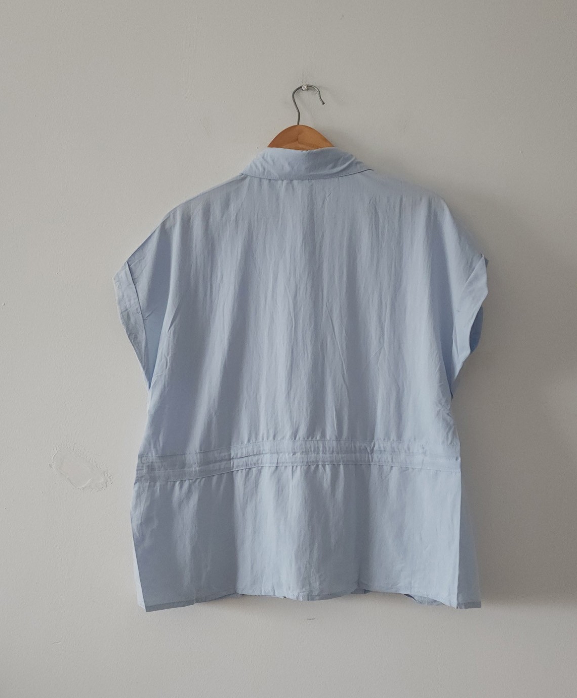 Camisa Manga Corta Frunce Cintura Importada - Imagen 3