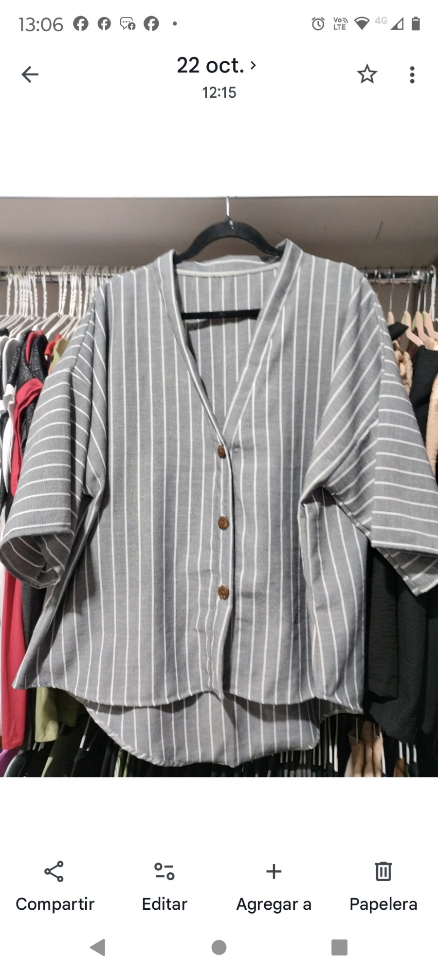 Camisola Lino Cey Rayas - Imagen 3