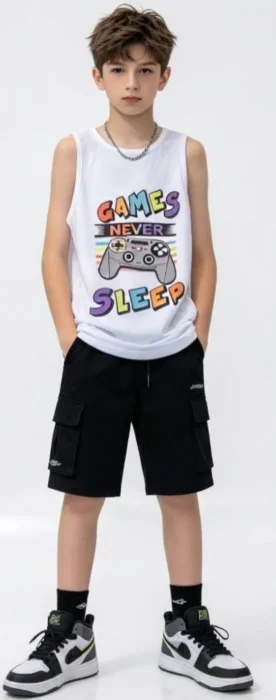 Musculosa Clásica Algodón y Poliester Nene