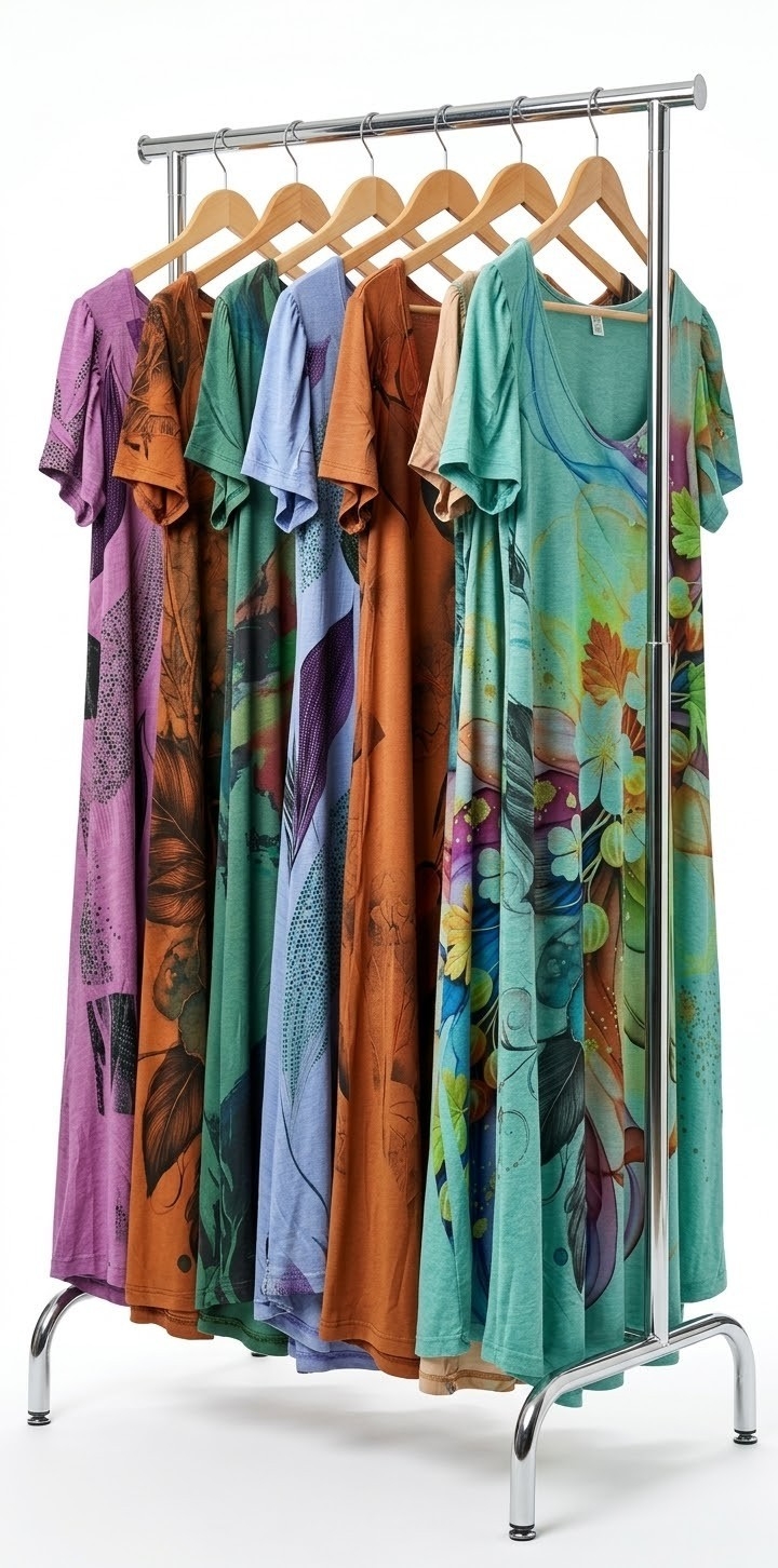 Vestido Sublimada  Extra Amplio y Larga - Imagen 3