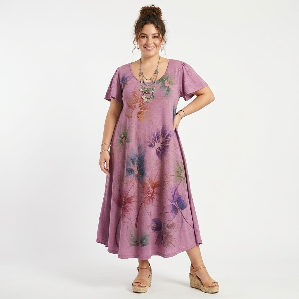 Vestido Sublimada  Extra Amplio y Larga - Imagen 5